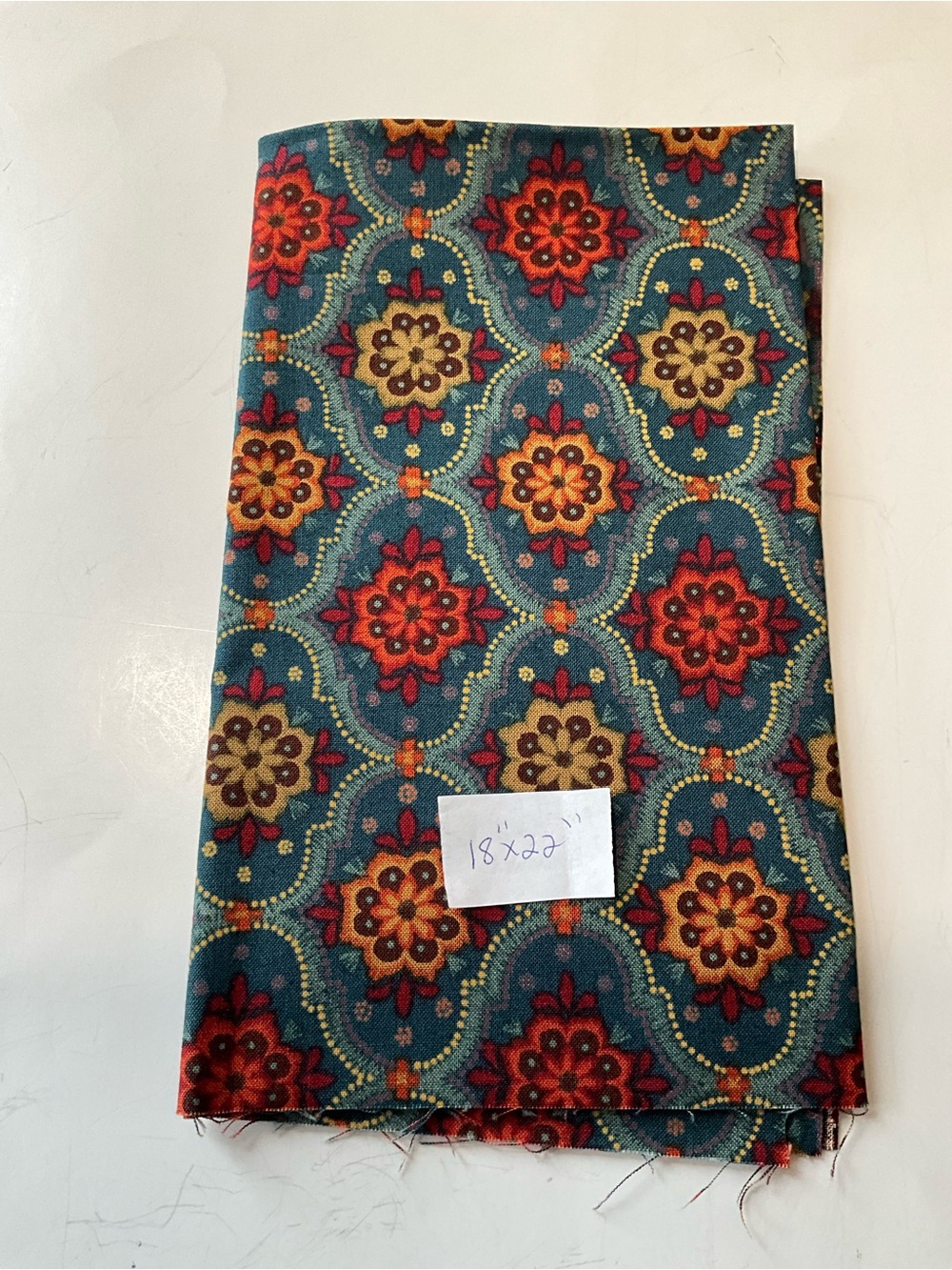Quilting Sewing Material Lot Moda Fabrics #55015 Blues Red Brown Paisley - Picture 5 of 8